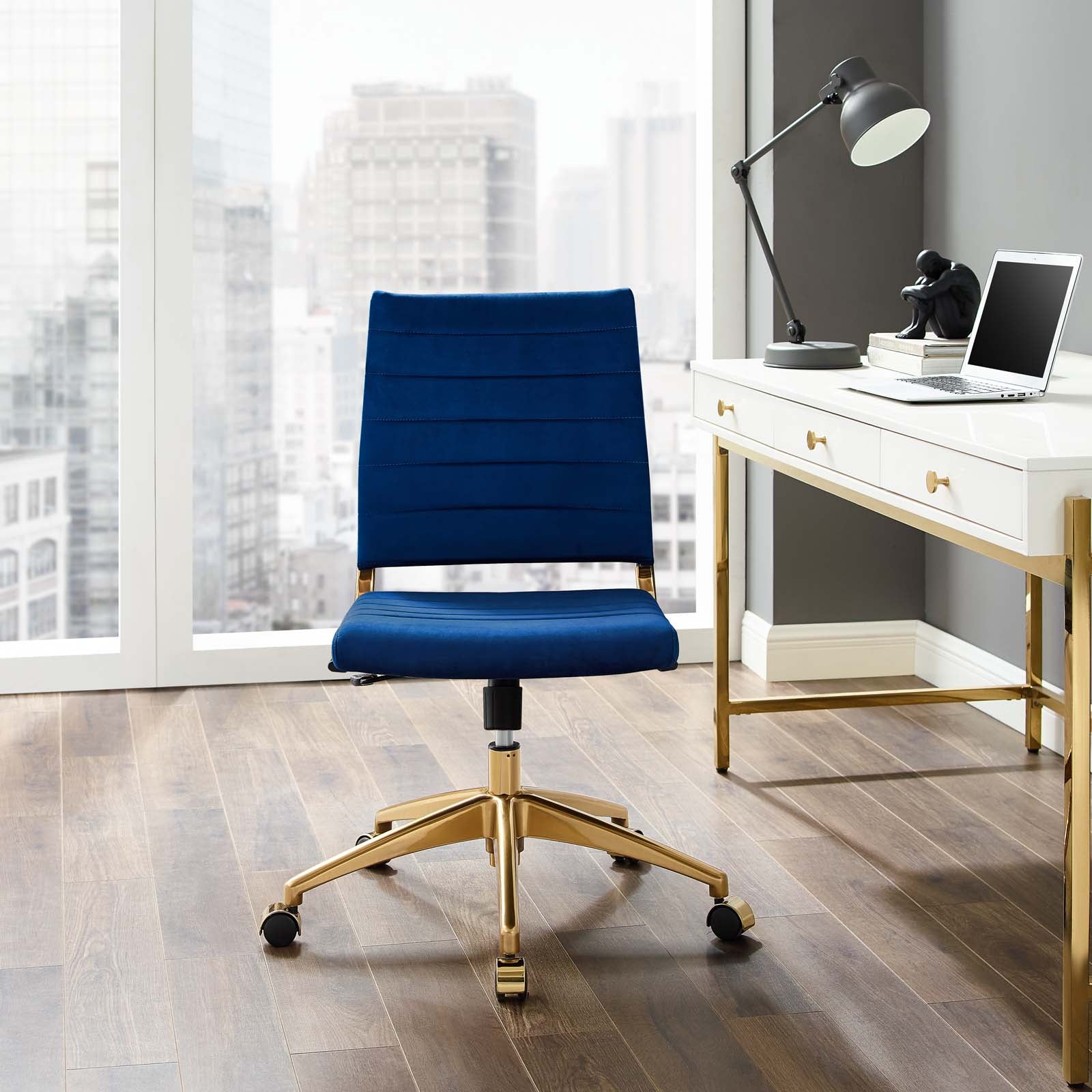 Modway Jive Armless Mid Back Performance Velvet Office Chair |  | 
