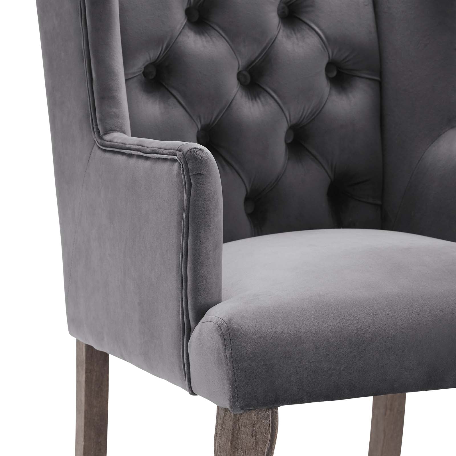 Modway Realm Armchair Performance Velvet Set of 2 | Armchairs | Modishstore-6