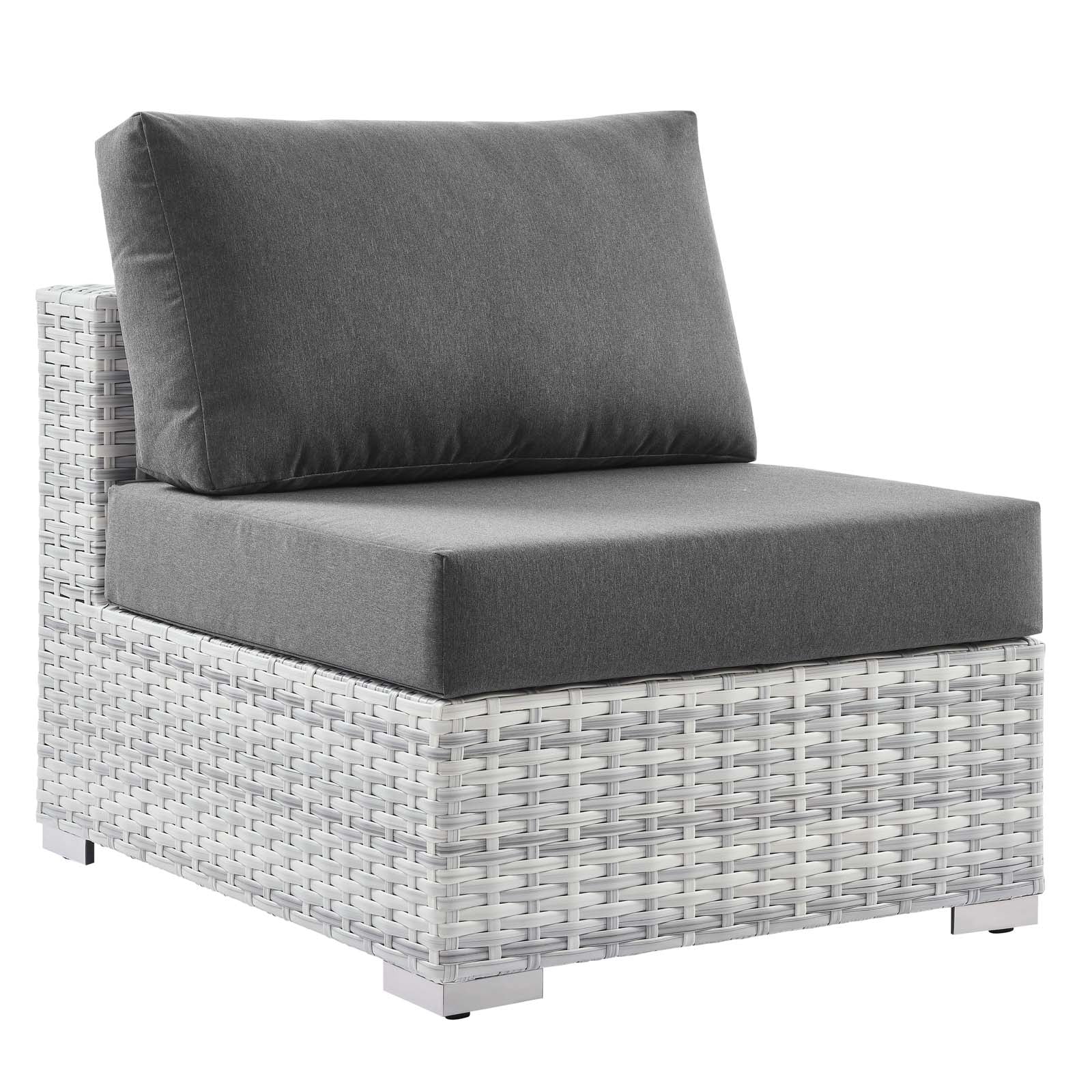 Modway Convene Outdoor Patio Armless Chair | Outdoor Chairs