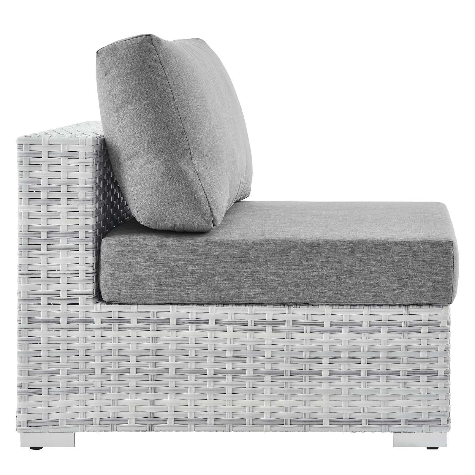 Modway Convene Outdoor Patio Armless Chair | Outdoor Chairs | 