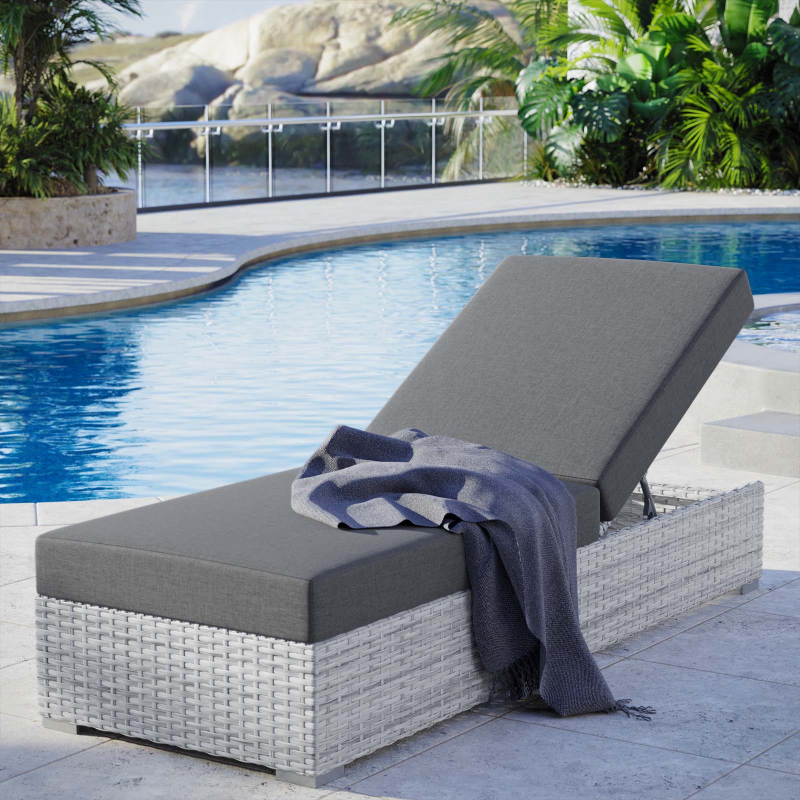 Modway Convene Outdoor Patio Chaise | Outdoor Patio Daybed