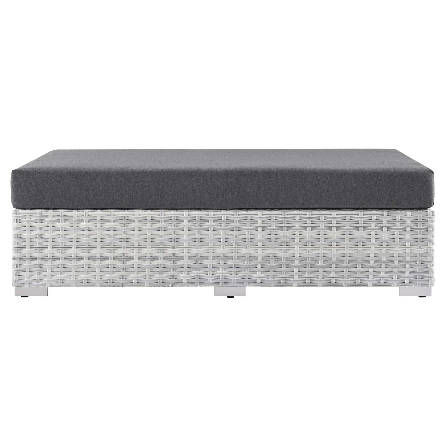 Modway Convene Outdoor Patio Rectangular Ottoman | Outdoor Ottoman | 
