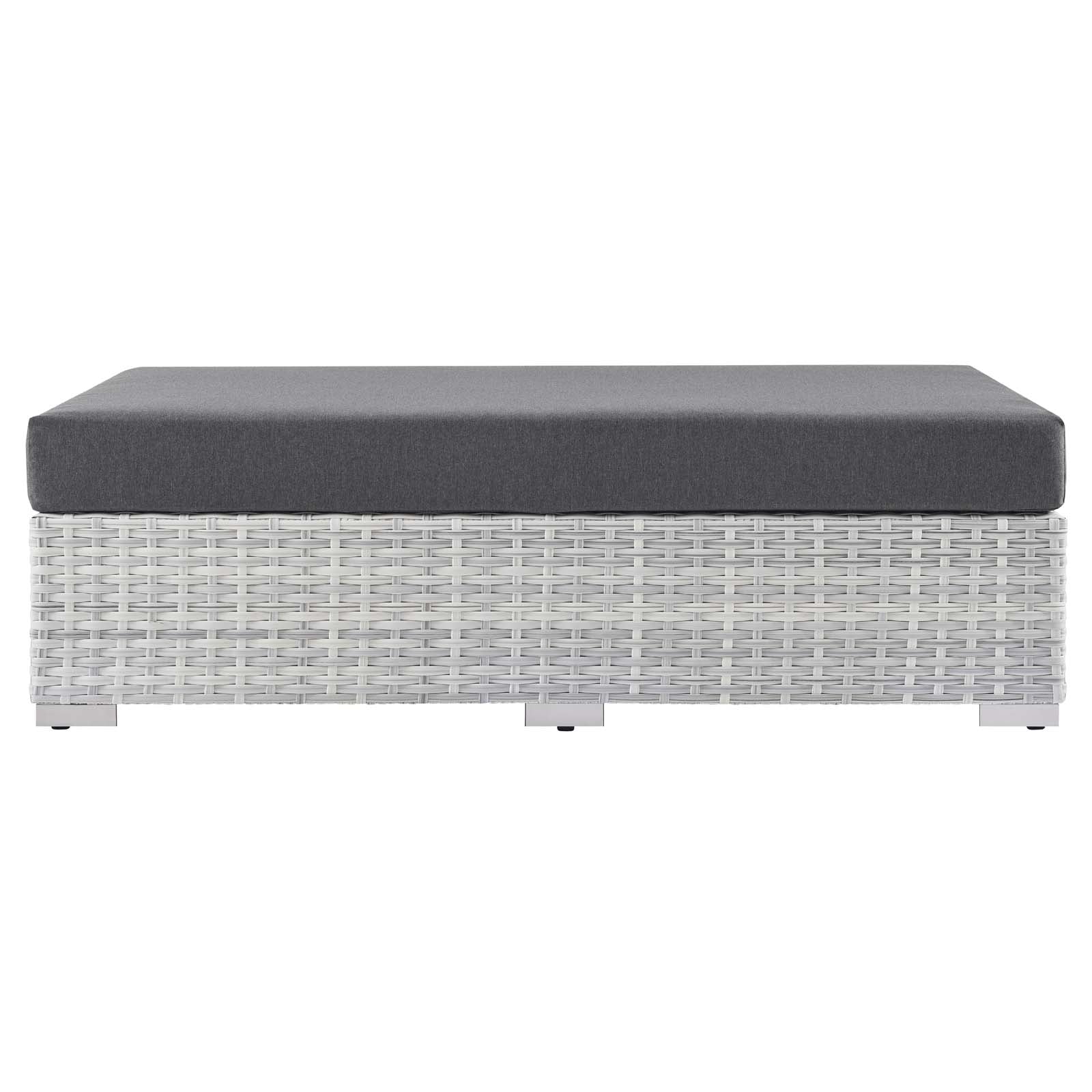 Modway Convene Outdoor Patio Rectangular Ottoman | Outdoor Ottoman | 