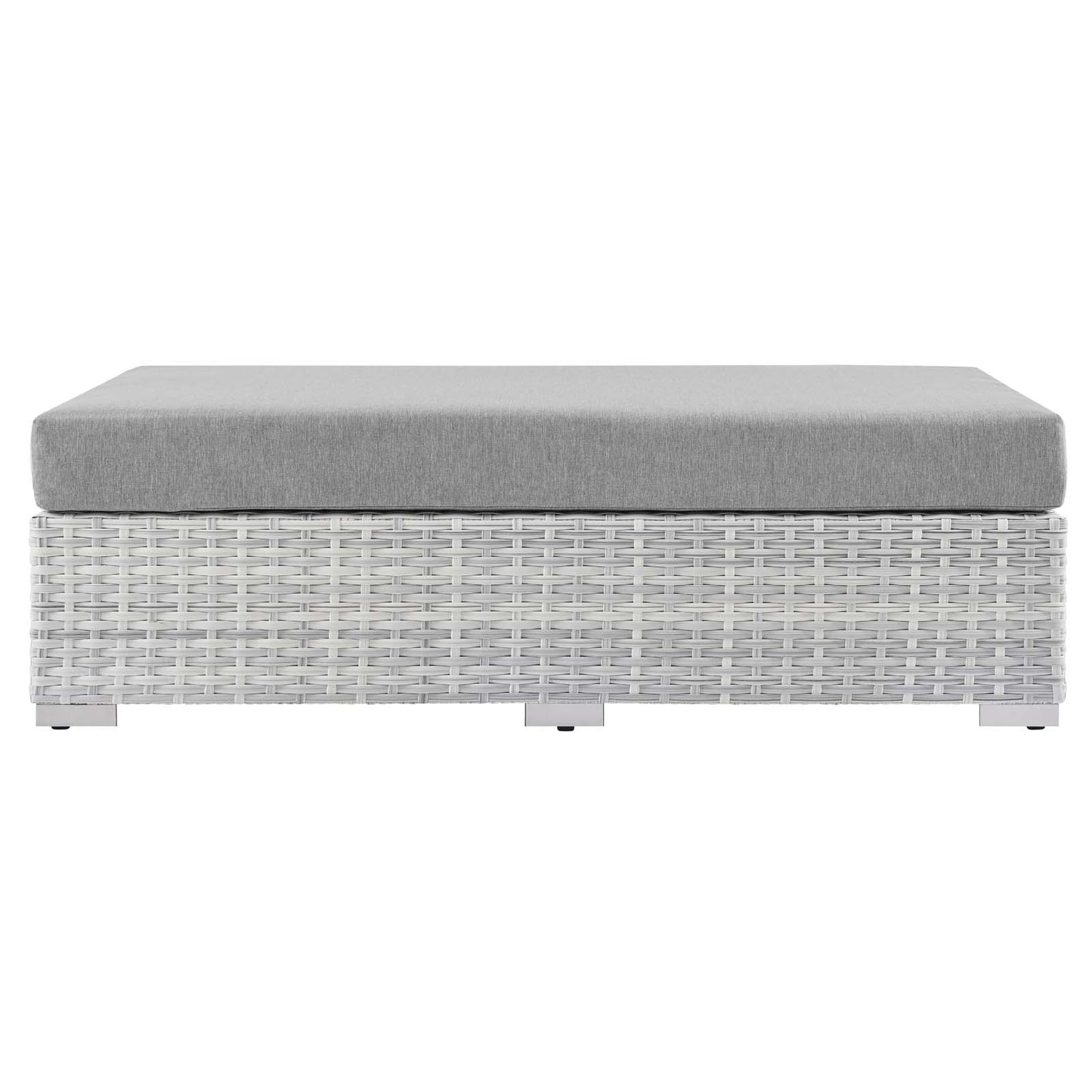 Modway Convene Outdoor Patio Rectangular Ottoman | Outdoor Ottoman | 