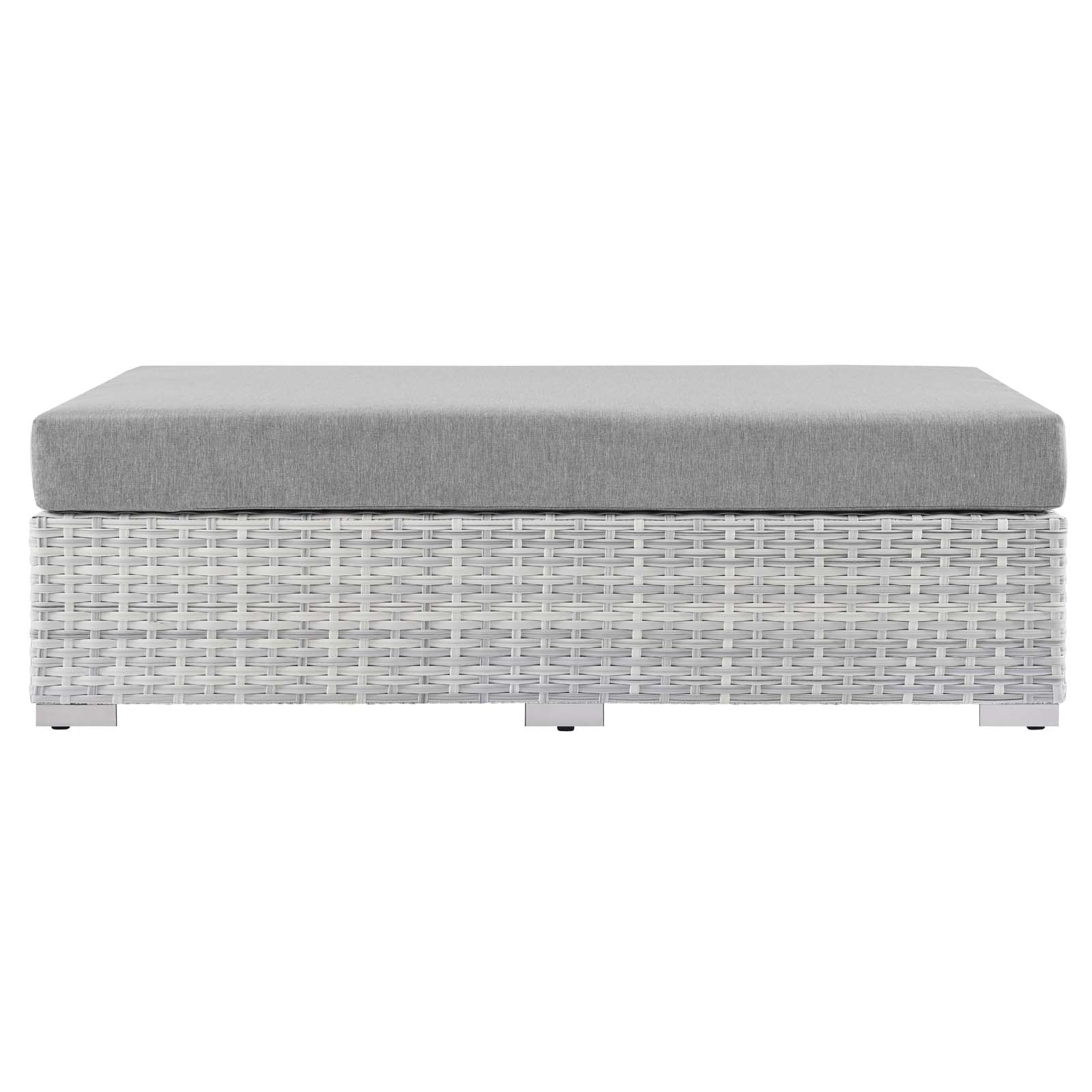 Modway Convene Outdoor Patio Rectangular Ottoman | Outdoor Ottoman | 