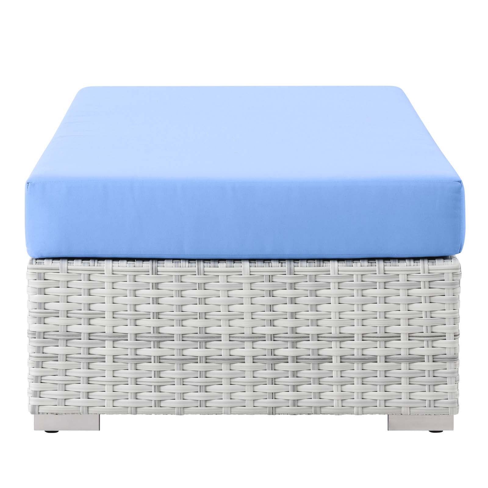Modway Convene Outdoor Patio Rectangular Ottoman | Outdoor Ottoman | 