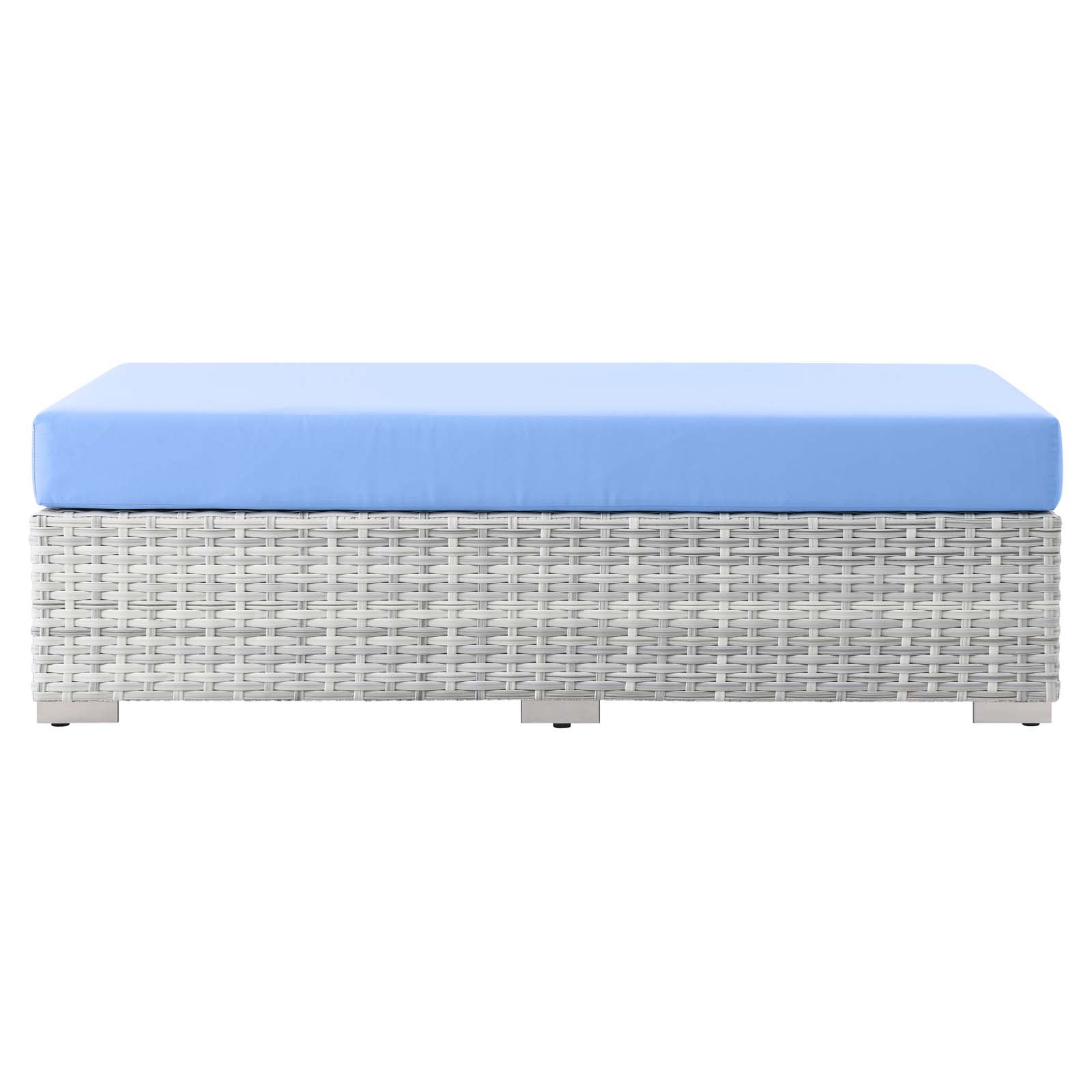 Modway Convene Outdoor Patio Rectangular Ottoman | Outdoor Ottoman | 