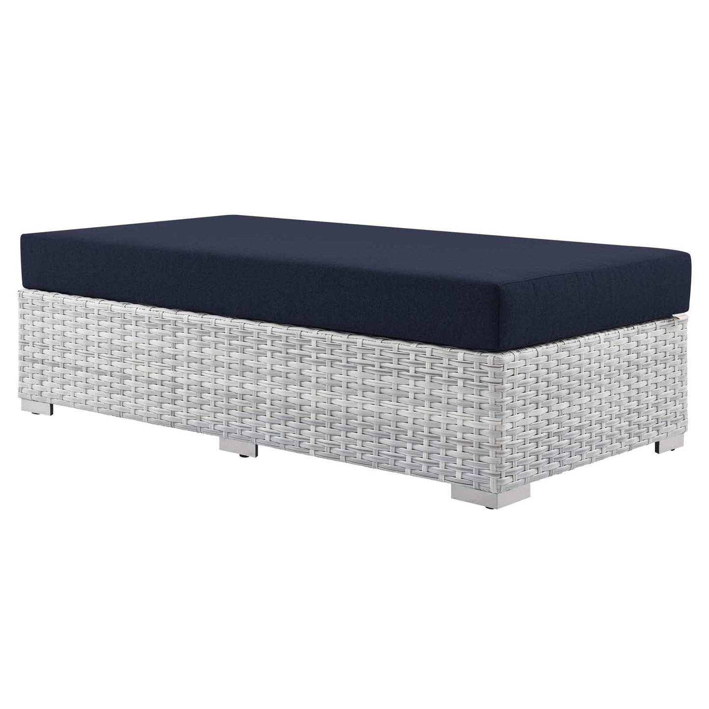 Modway Convene Outdoor Patio Rectangular Ottoman | Outdoor Ottoman | 