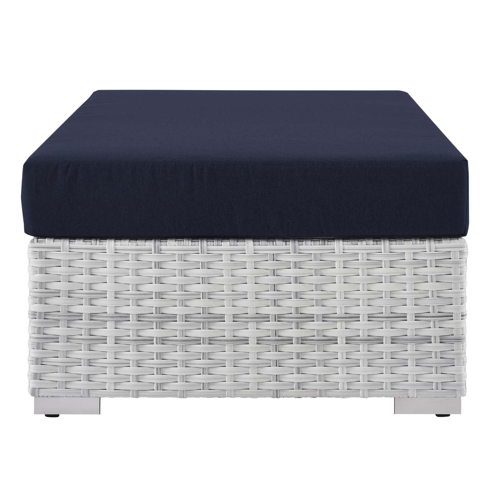 Modway Convene Outdoor Patio Rectangular Ottoman | Outdoor Ottoman | 