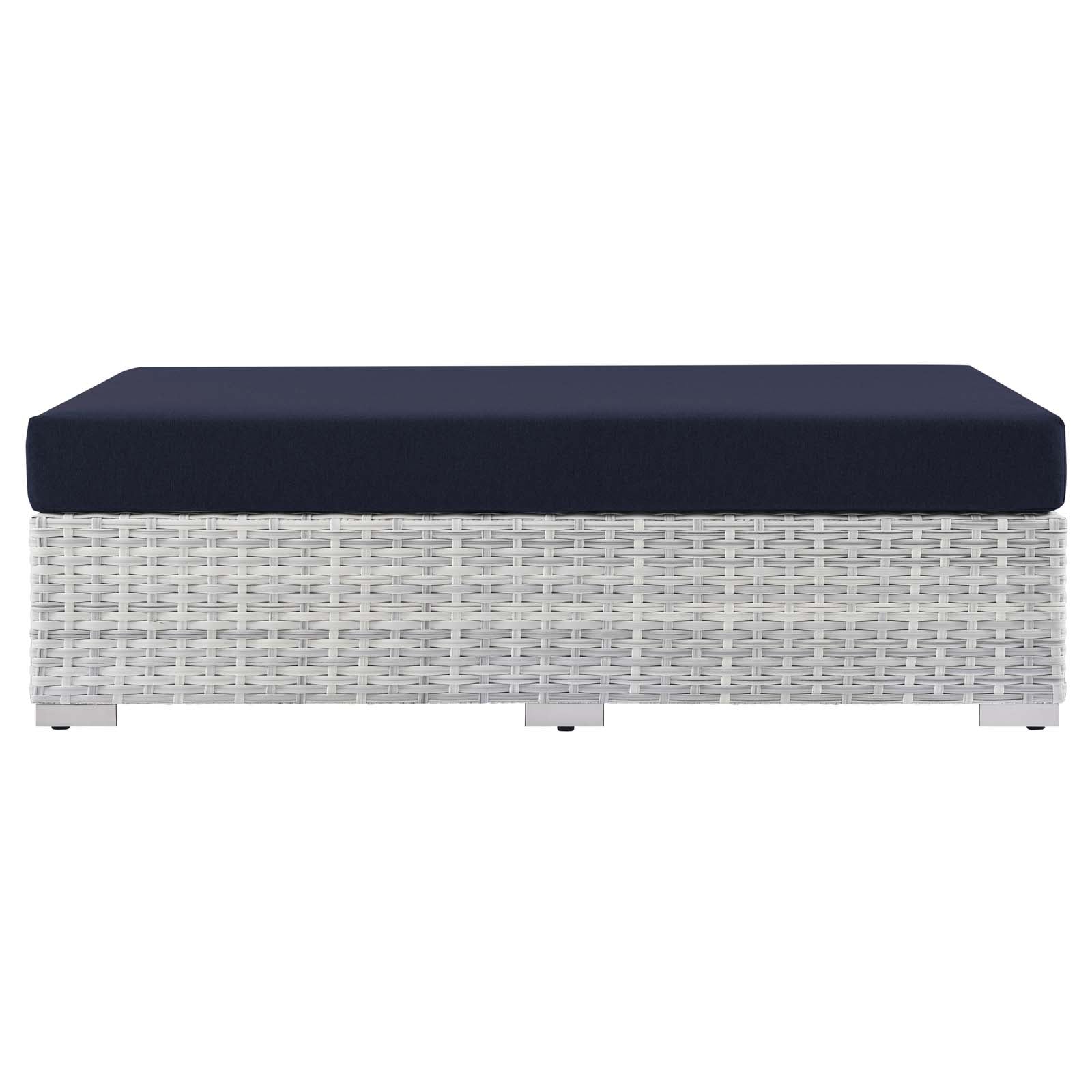 Modway Convene Outdoor Patio Rectangular Ottoman | Outdoor Ottoman | 