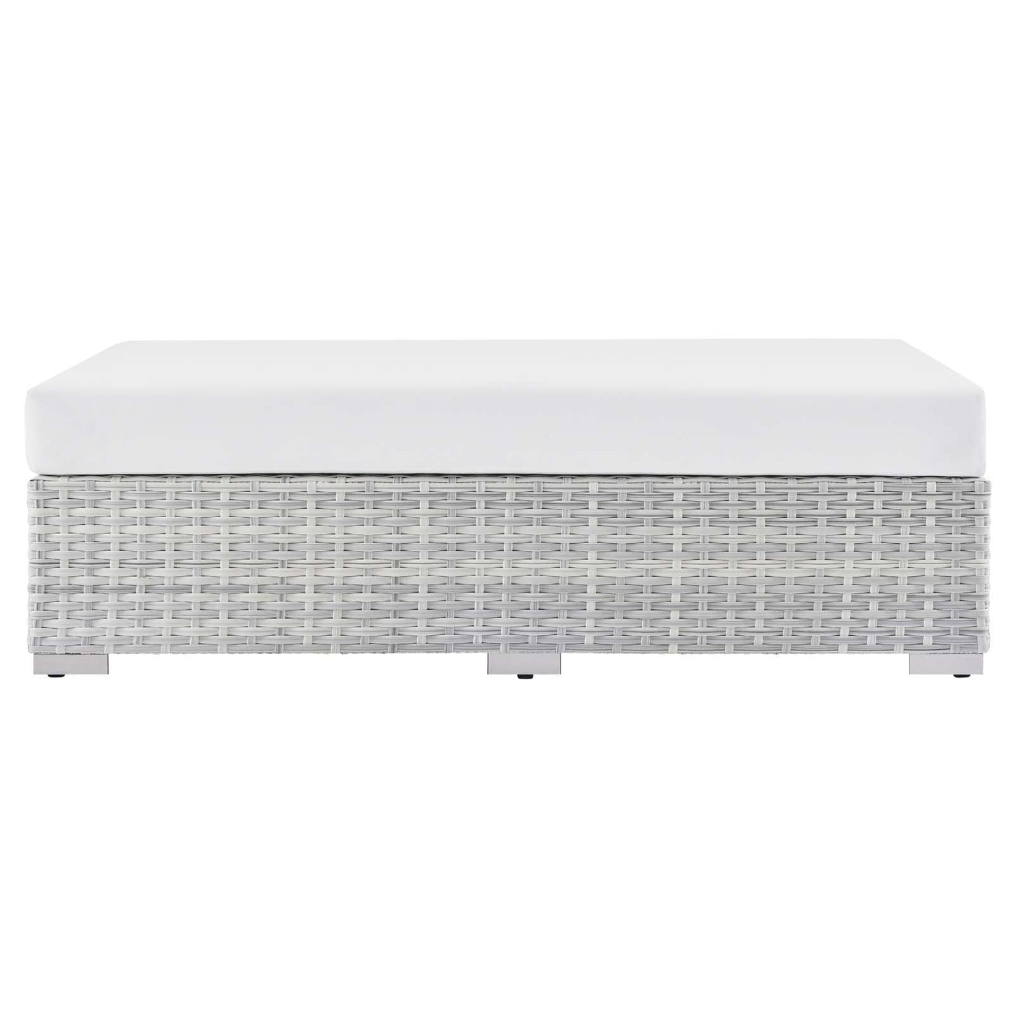 Modway Convene Outdoor Patio Rectangular Ottoman | Outdoor Ottoman | 