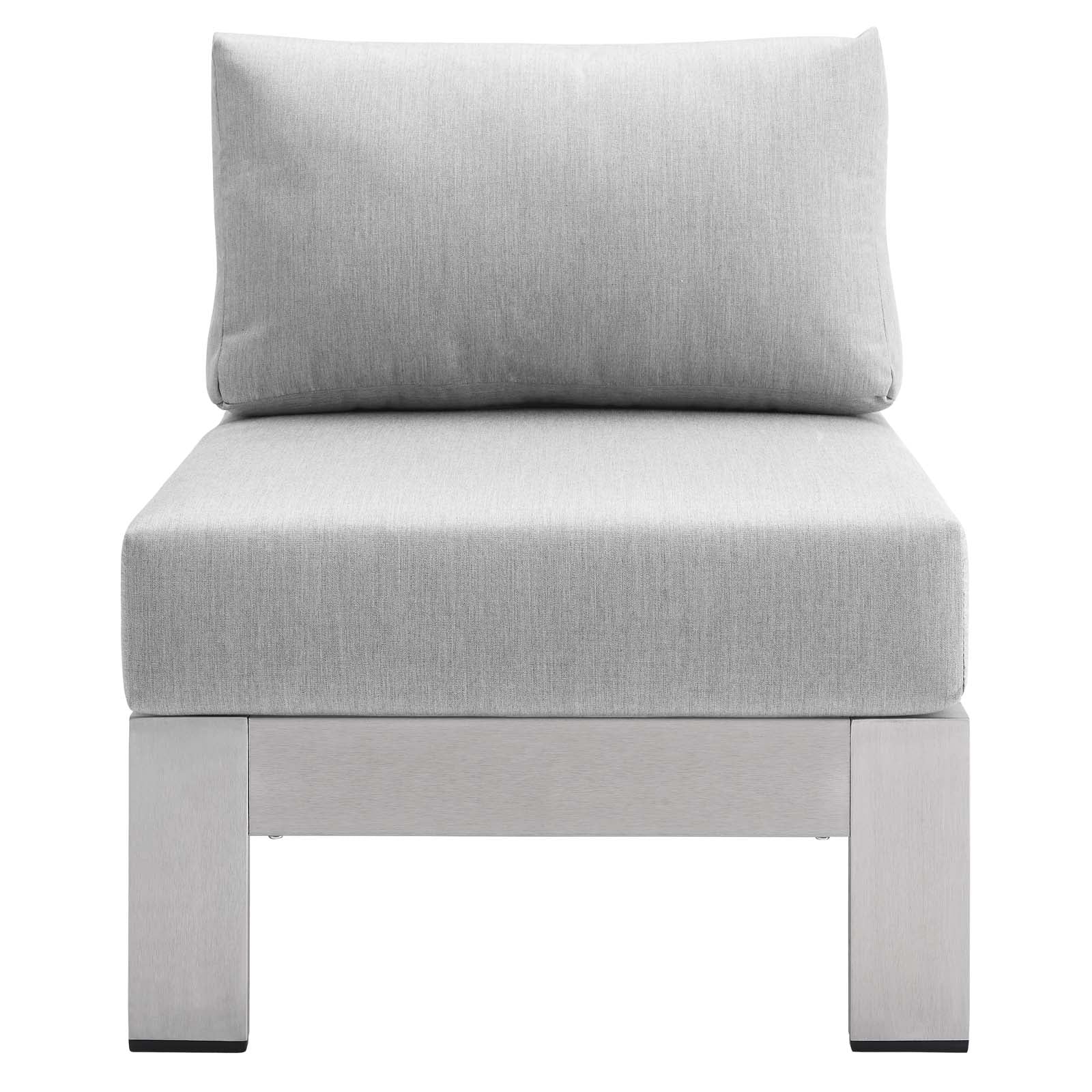 Modway Shore Sunbrella® Fabric Outdoor Patio Aluminum 3 Piece Set | Outdoor Sofas, Loveseats & Sectionals | Modishstore-6