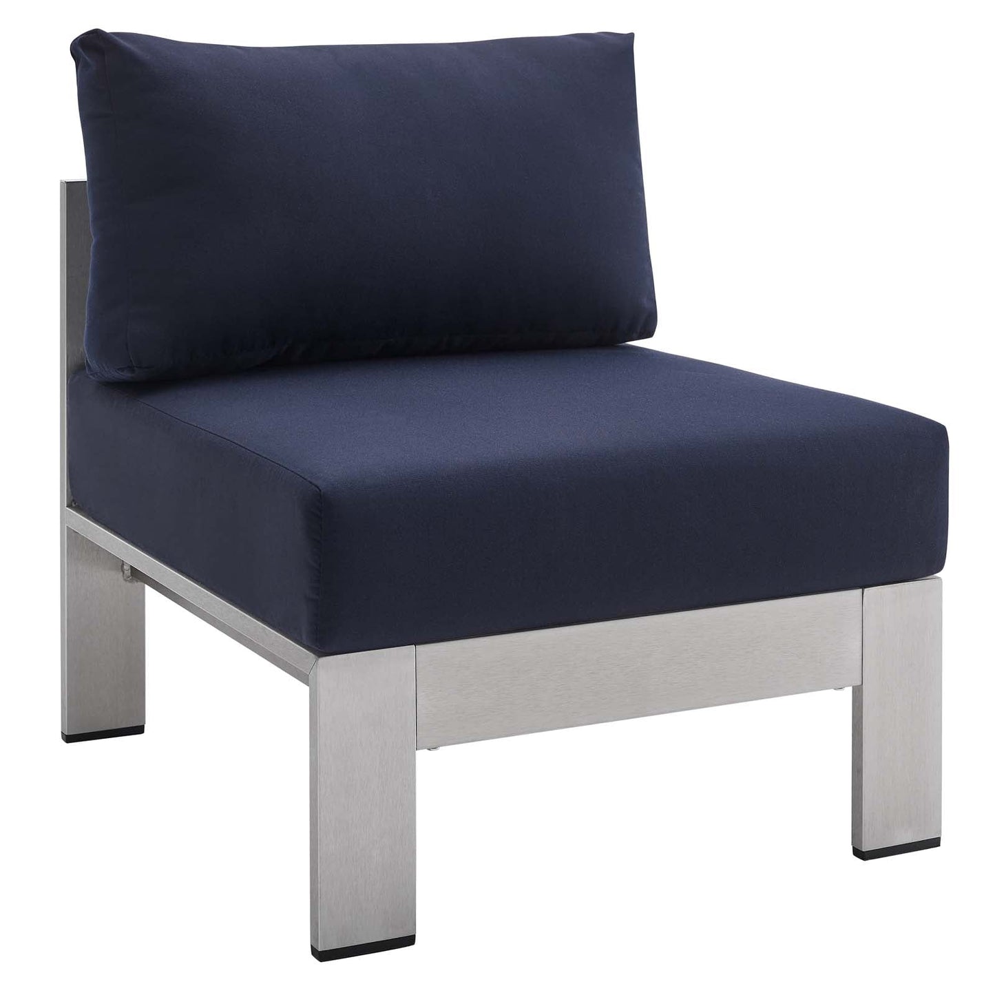 Modway Shore Sunbrella® Fabric Outdoor Patio Aluminum 3 Piece Set | Outdoor Sofas, Loveseats & Sectionals | Modishstore-10