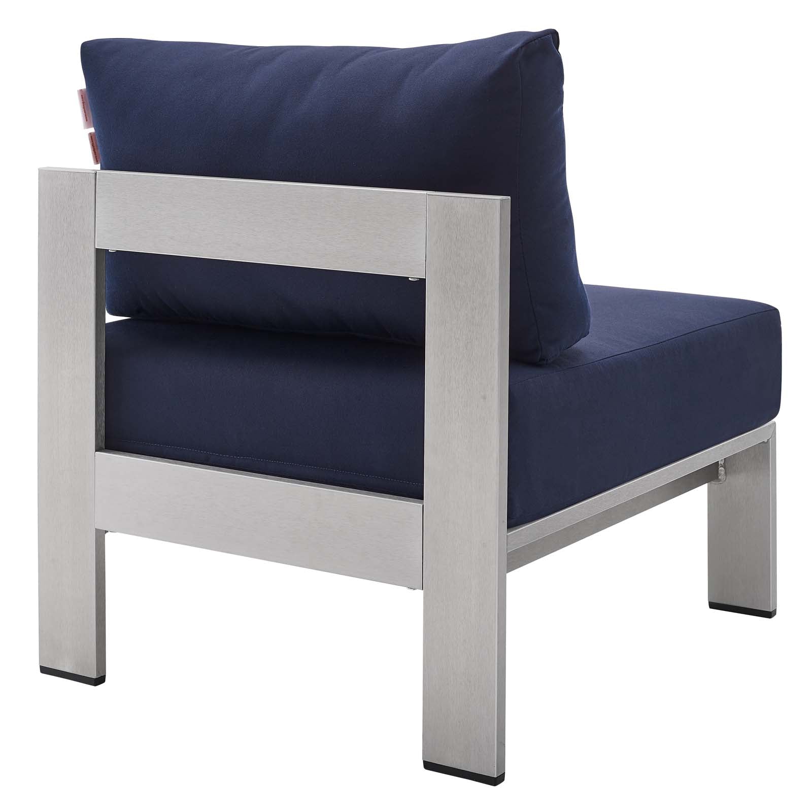 Modway Shore Sunbrella® Fabric Outdoor Patio Aluminum 3 Piece Set | Outdoor Sofas, Loveseats & Sectionals | Modishstore-12