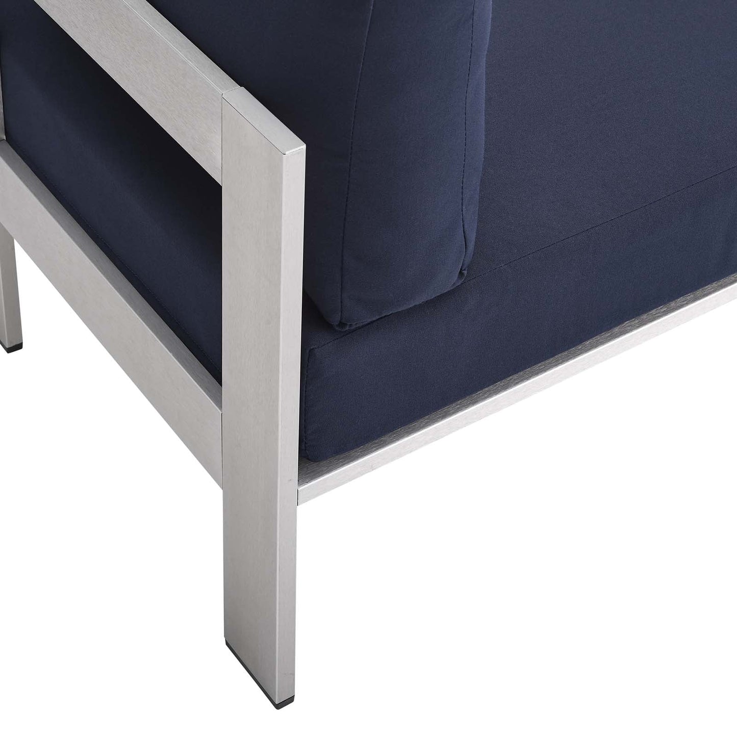 Modway Shore Sunbrella® Fabric Outdoor Patio Aluminum 3 Piece Set | Outdoor Sofas, Loveseats & Sectionals | Modishstore-14