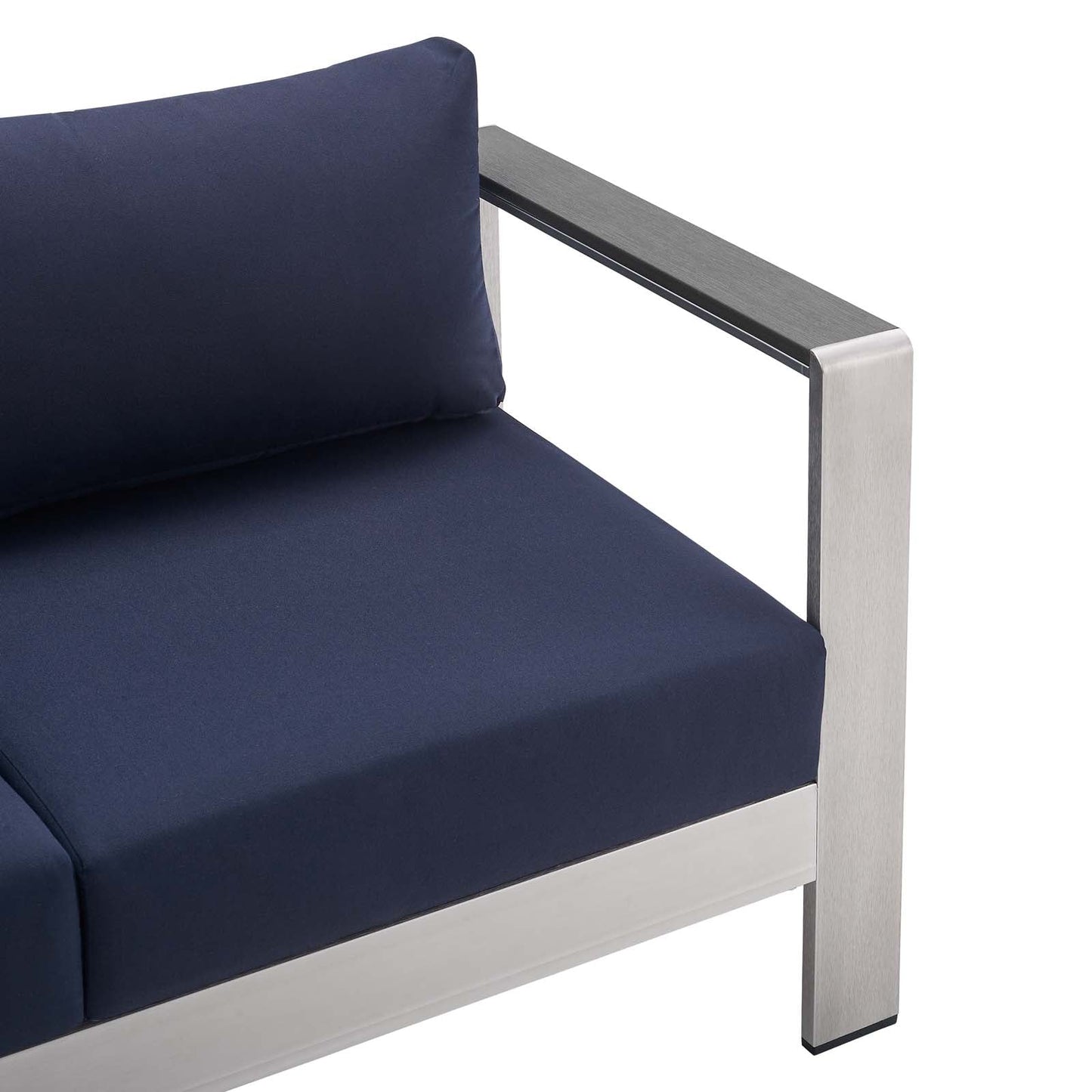 Modway Shore Sunbrella® Fabric Outdoor Patio Aluminum 3 Piece Set | Outdoor Sofas, Loveseats & Sectionals | Modishstore-14