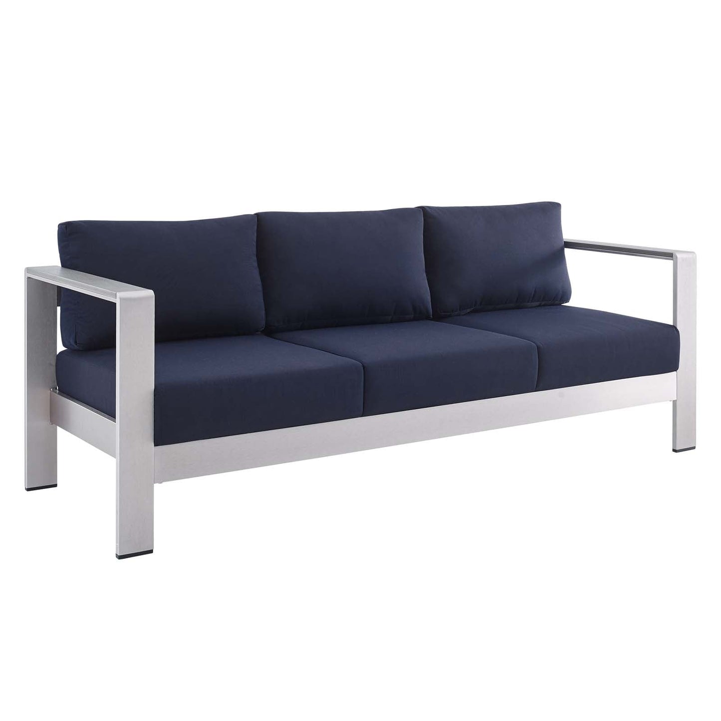 Modway Shore Sunbrella® Fabric Outdoor Patio Aluminum 3 Piece Set | Outdoor Sofas, Loveseats & Sectionals | Modishstore-15