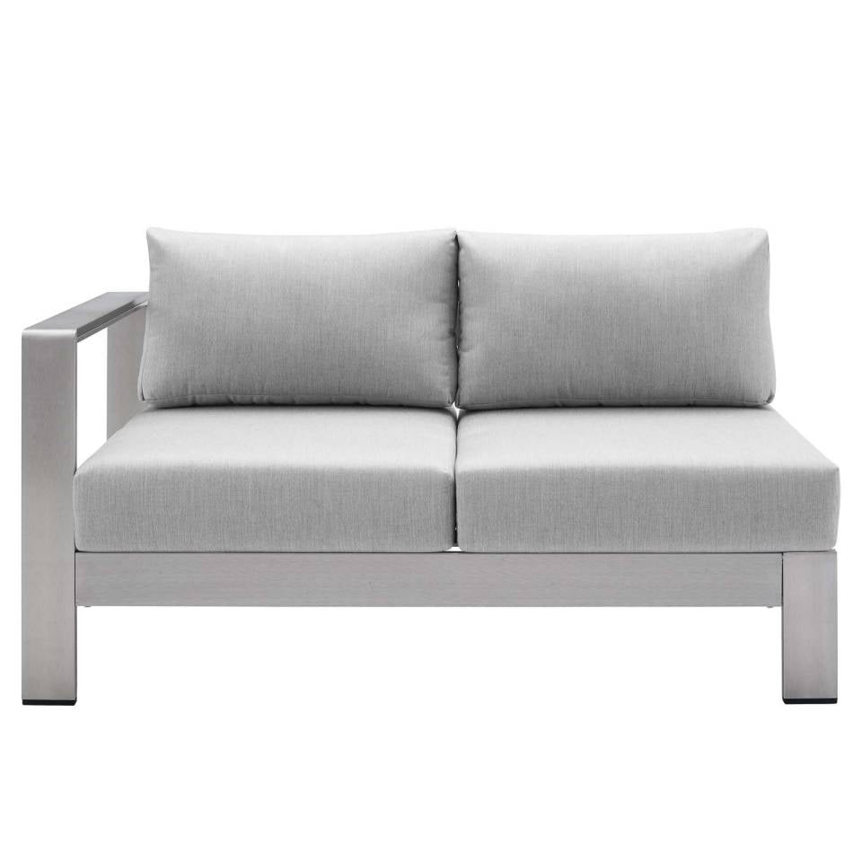 Modway Shore Sunbrella® Fabric Outdoor Patio Aluminum 6 Piece Sectional Sofa Set | Outdoor Sofas, Loveseats & Sectionals | Modishstore-6