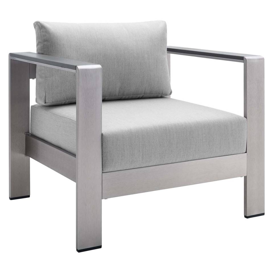 Modway Shore Sunbrella® Fabric Outdoor Patio Aluminum 9 Piece Sectional Sofa Set | Outdoor Sofas, Loveseats & Sectionals | Modishstore-11
