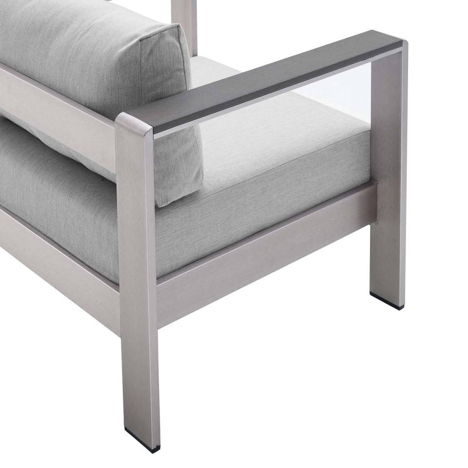 Modway Shore Sunbrella® Fabric Outdoor Patio Aluminum 7 Piece Set | Outdoor Sofas, Loveseats & Sectionals | Modishstore-14
