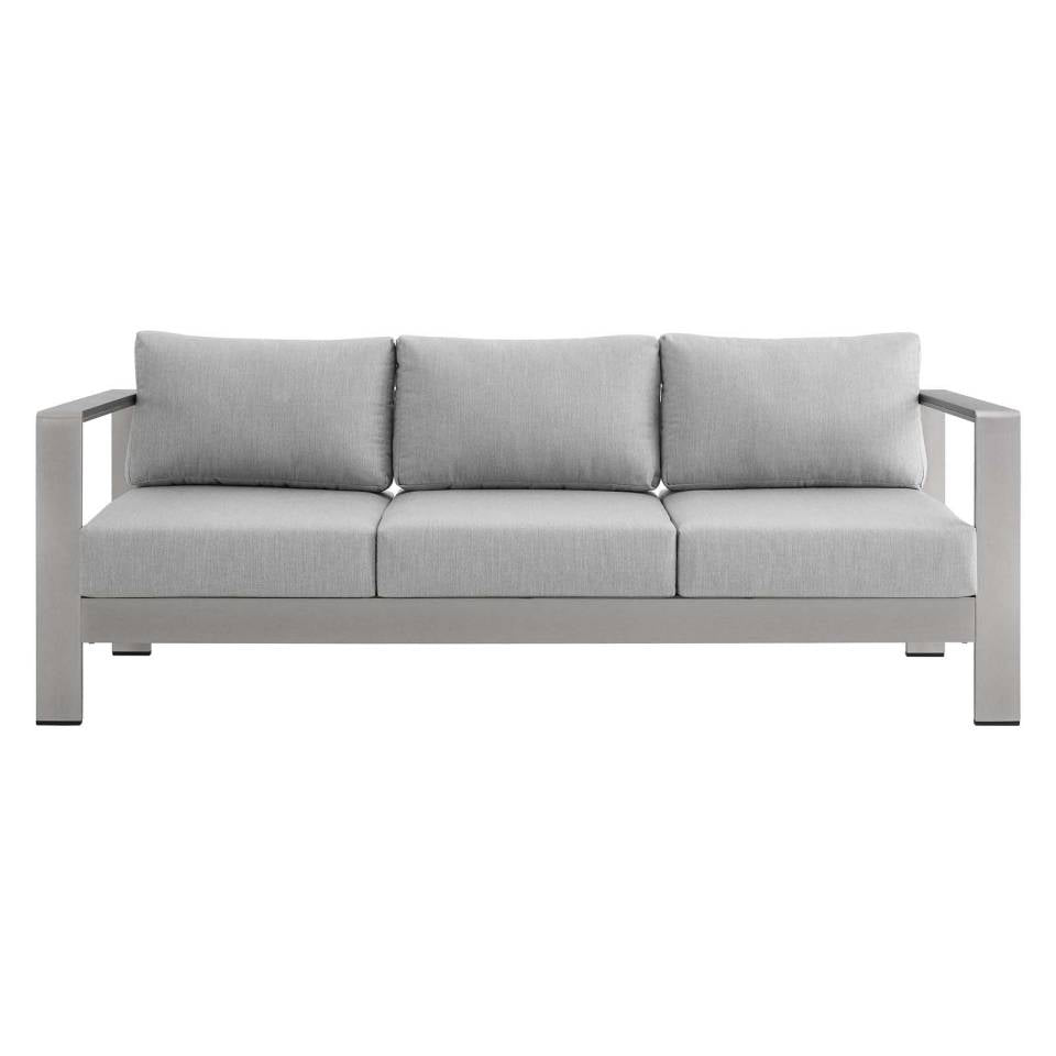 Modway Shore Sunbrella® Fabric Outdoor Patio Aluminum 7 Piece Set | Outdoor Sofas, Loveseats & Sectionals | Modishstore-9