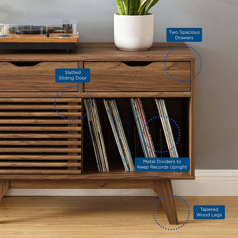 Modway Render Vinyl Record Display Stand | Stands | Modishstore-2