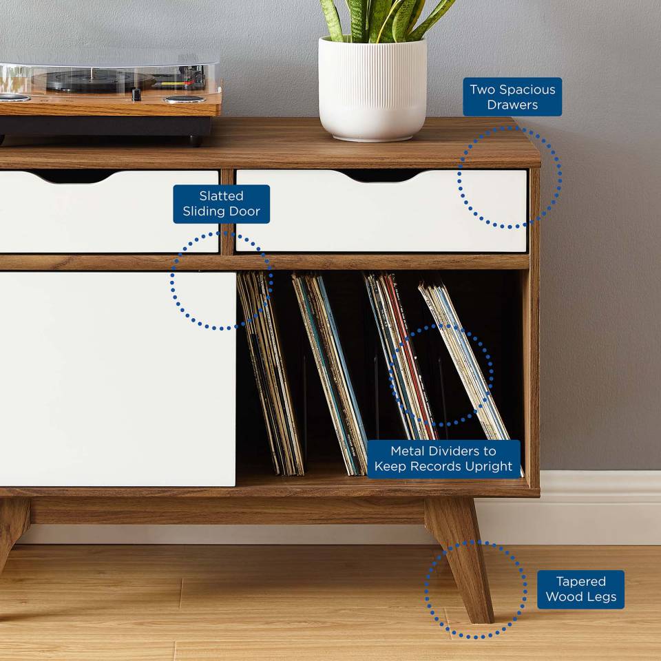 Modway Envision Vinyl Record Display Stand | Stands | 