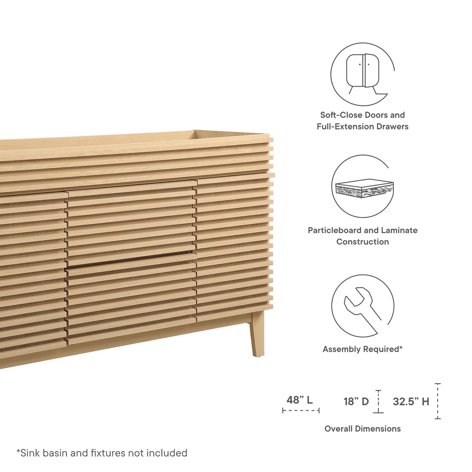 Render 48" Single Bathroom Vanity Cabinet By Modway - EEI-4341 | Bathroom Accessories | Modishstore - 24