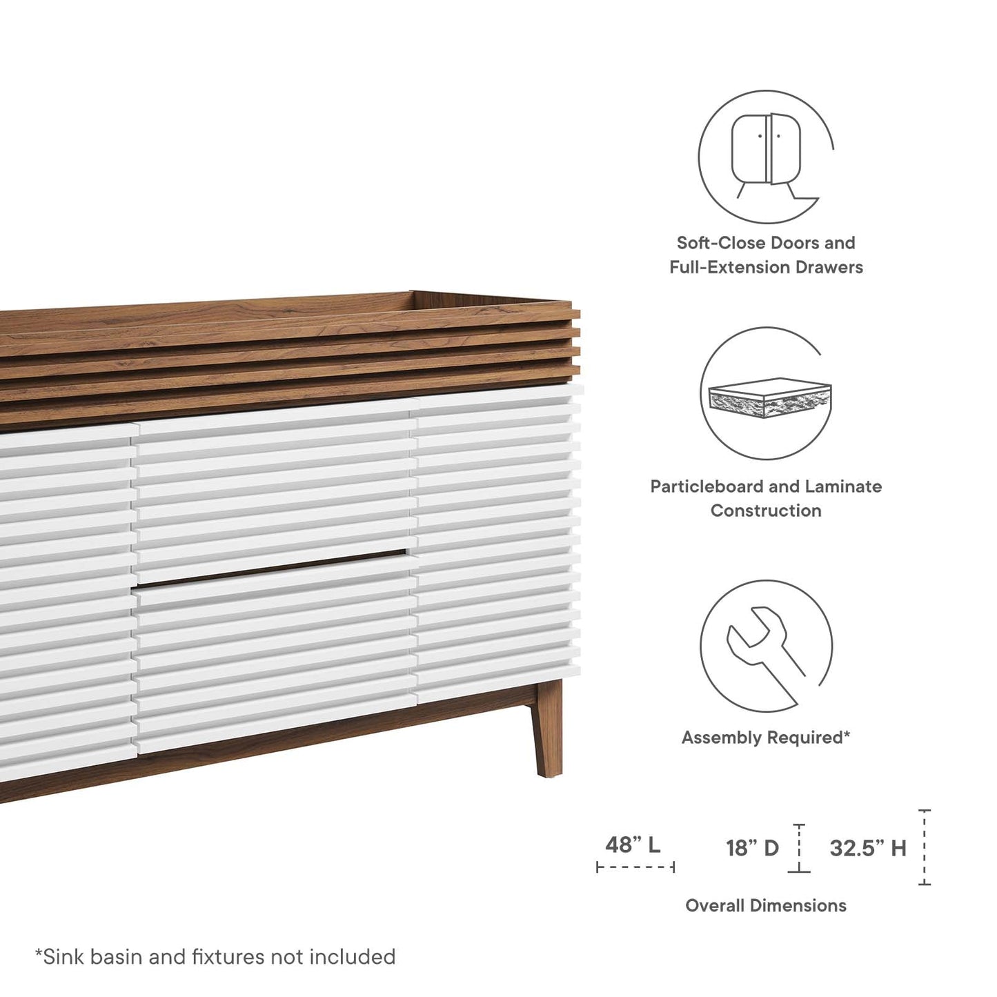 Render 48" Single Bathroom Vanity Cabinet By Modway - EEI-4341 | Bathroom Accessories | Modishstore - 50