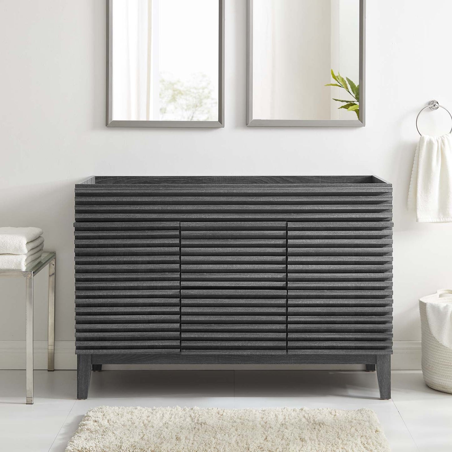 Render 48" Double Bathroom Vanity Cabinet By Modway - EEI-4342 | Bathroom Accessories | Modishstore