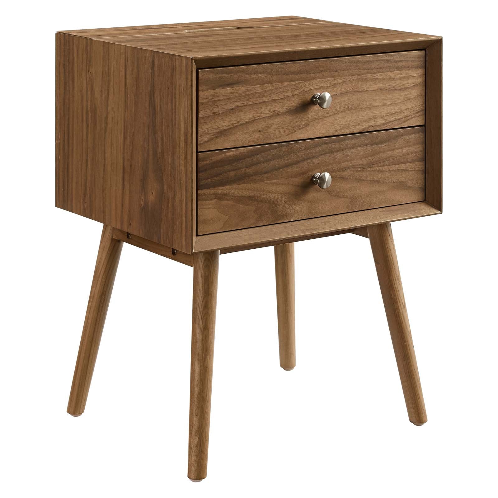 Modway Ember Wood Nightstand With USB Ports | Nightstands | 