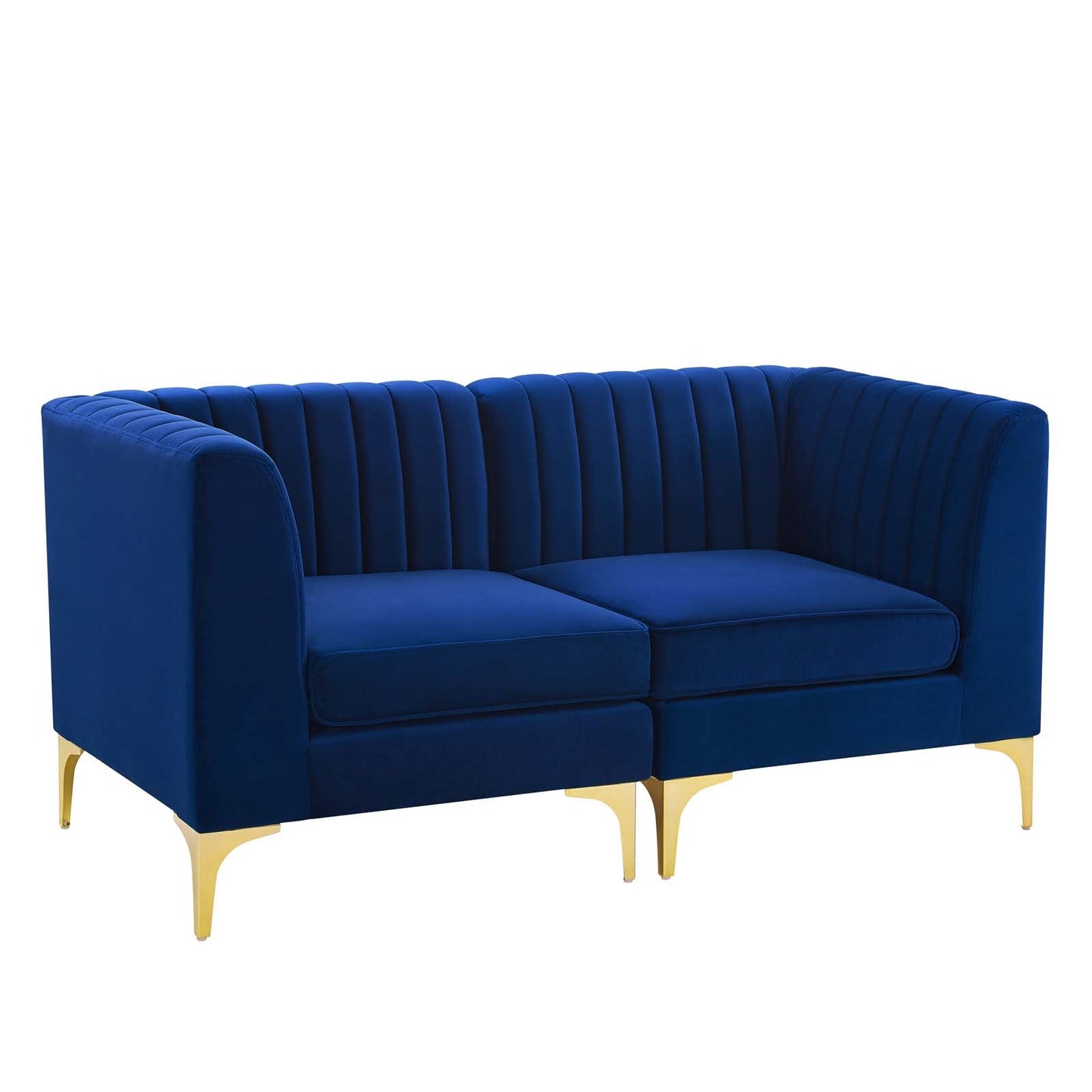 Modway Triumph Channel Tufted Performance Velvet Loveseat | Loveseats | Modishstore-8