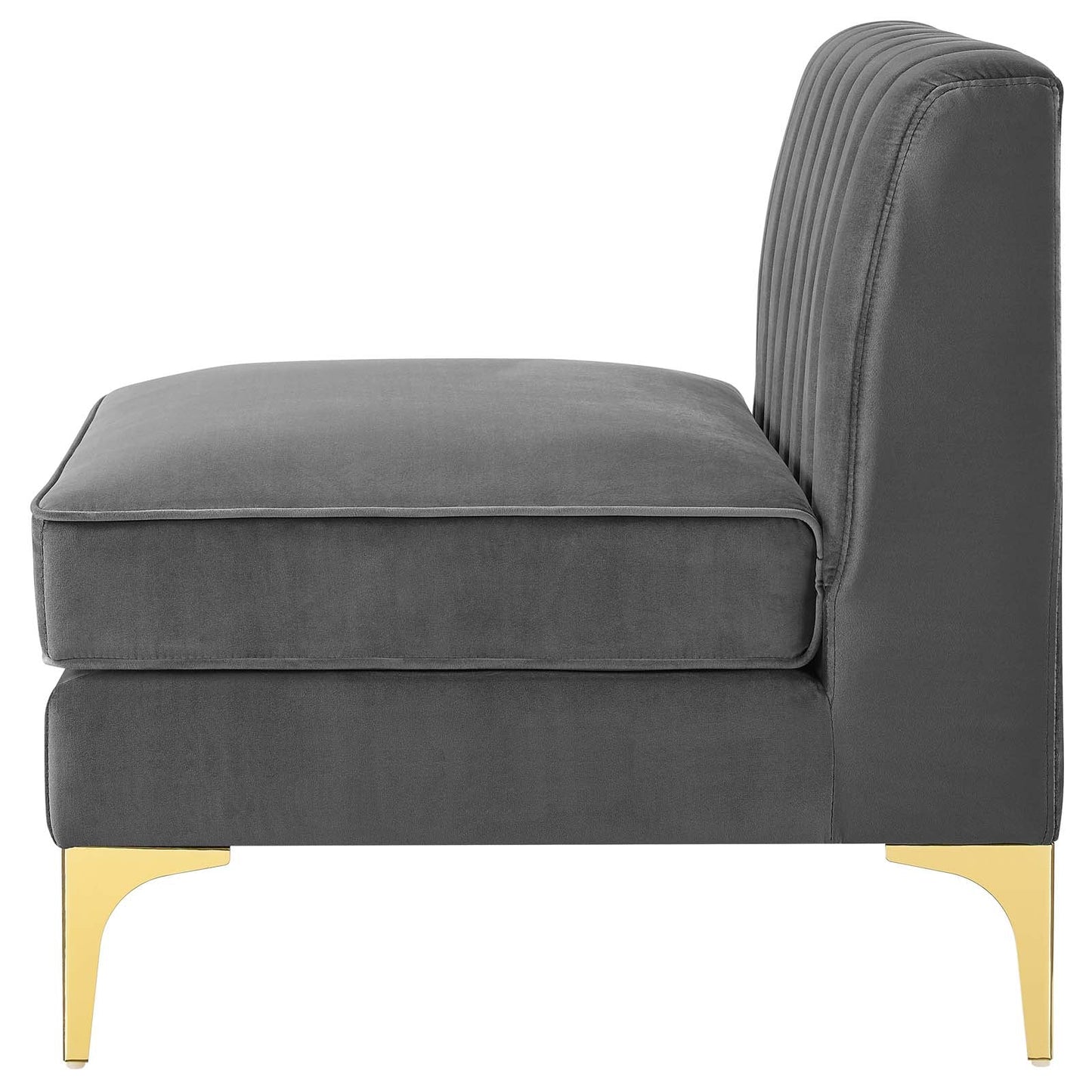 Modway Triumph Channel Tufted Performance Velvet 	3-Seater Sofa | Sofas | Modishstore-9