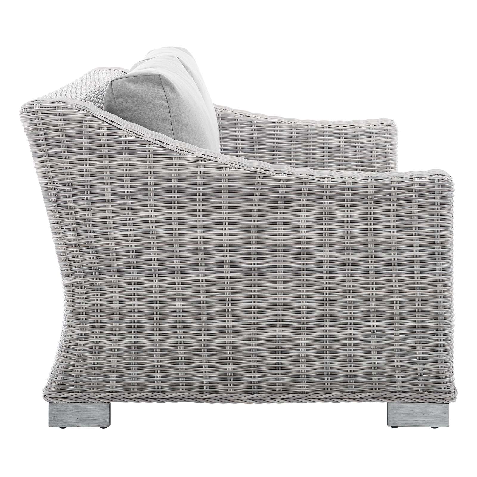 Modway Conway Sunbrella® Outdoor Patio Wicker Rattan 4-Piece Furniture Set | Sofas | 