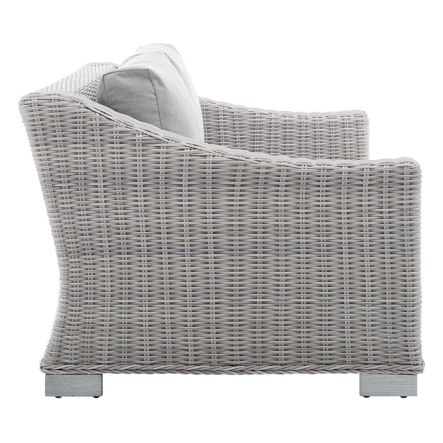 Modway Conway Sunbrella® Outdoor Patio Wicker Rattan 5-Piece Furniture Set | Outdoor Sofas, Loveseats & Sectionals | 