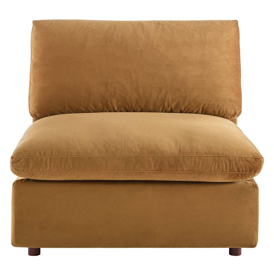 Modway Commix Down Filled Overstuffed Performance Velvet Armless Chair | Chairs & Recliners | 