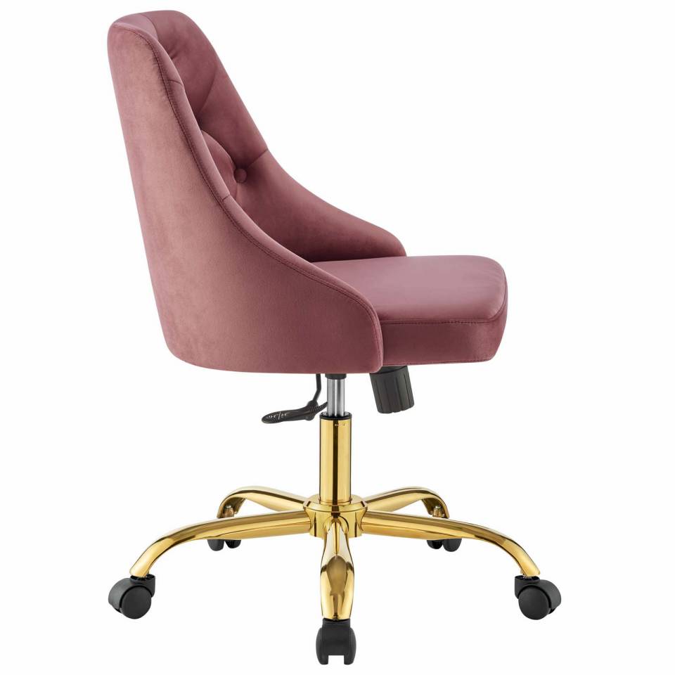 Modway Distinct Tufted Swivel Performance Velvet Office Chair | Office Chairs | 