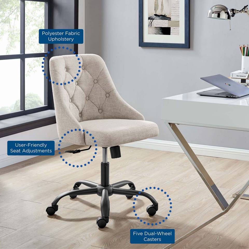Modway Distinct Tufted Swivel Upholstered Office Chair | Office Chairs | 