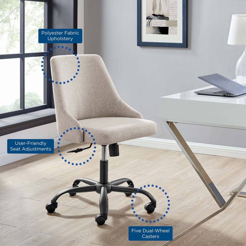 Modway Designate Swivel Upholstered Office Chair | Office Chairs