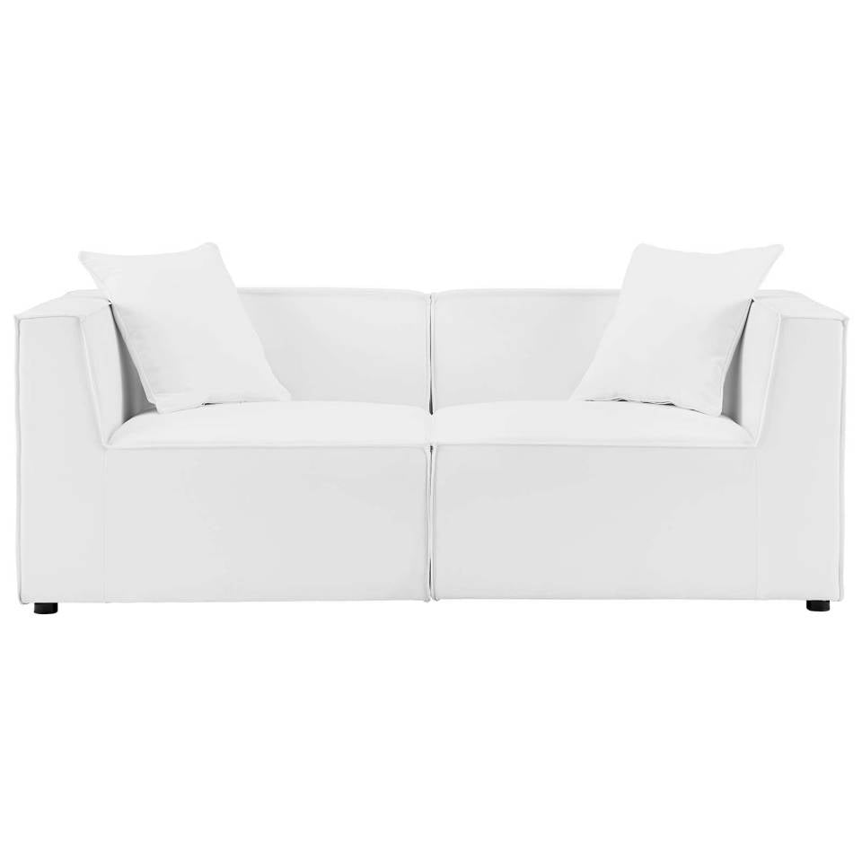 Modway Saybrook Outdoor Patio Upholstered 2-Piece Sectional Sofa Loveseat | Outdoor Sofas, Loveseats & Sectionals | Modishstore-11