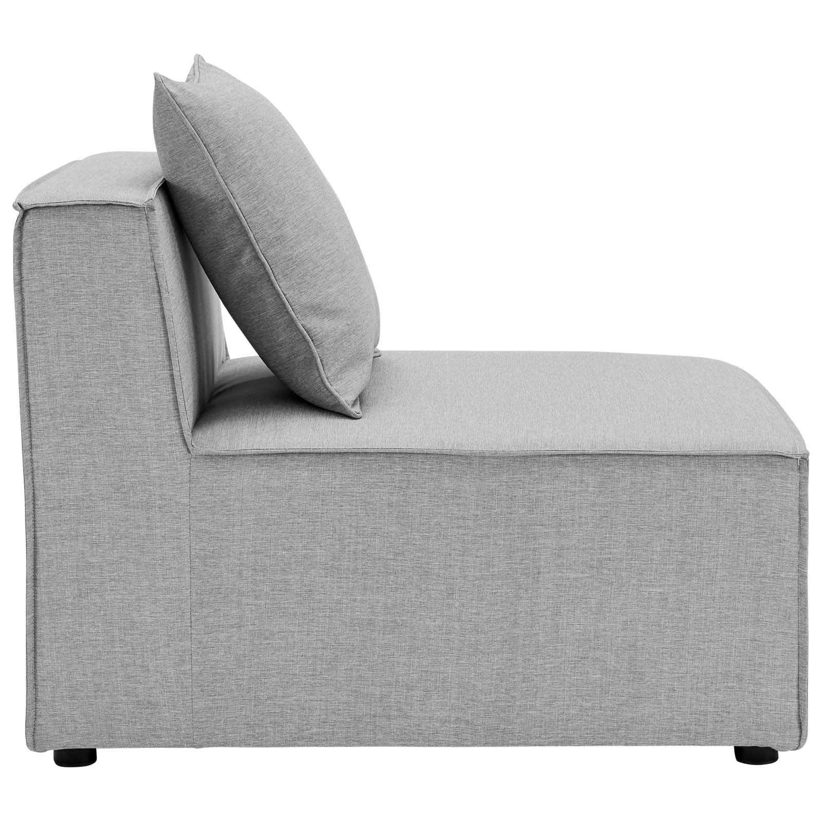Modway Saybrook Outdoor Patio Upholstered 4-Piece Sectional Sofa | Outdoor Sofas, Loveseats & Sectionals | Modishstore-8