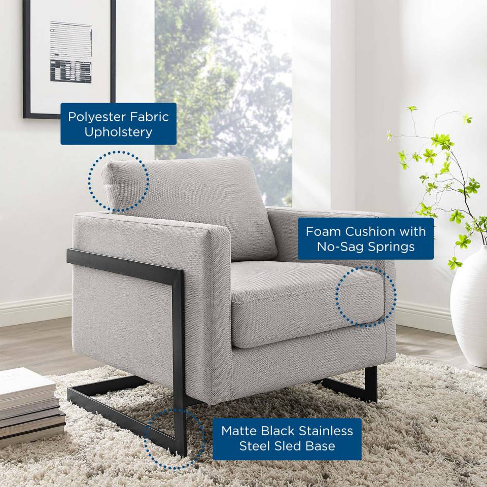 Modway Posse Upholstered Fabric Accent Chair | Accent Chairs | Modishstore-8