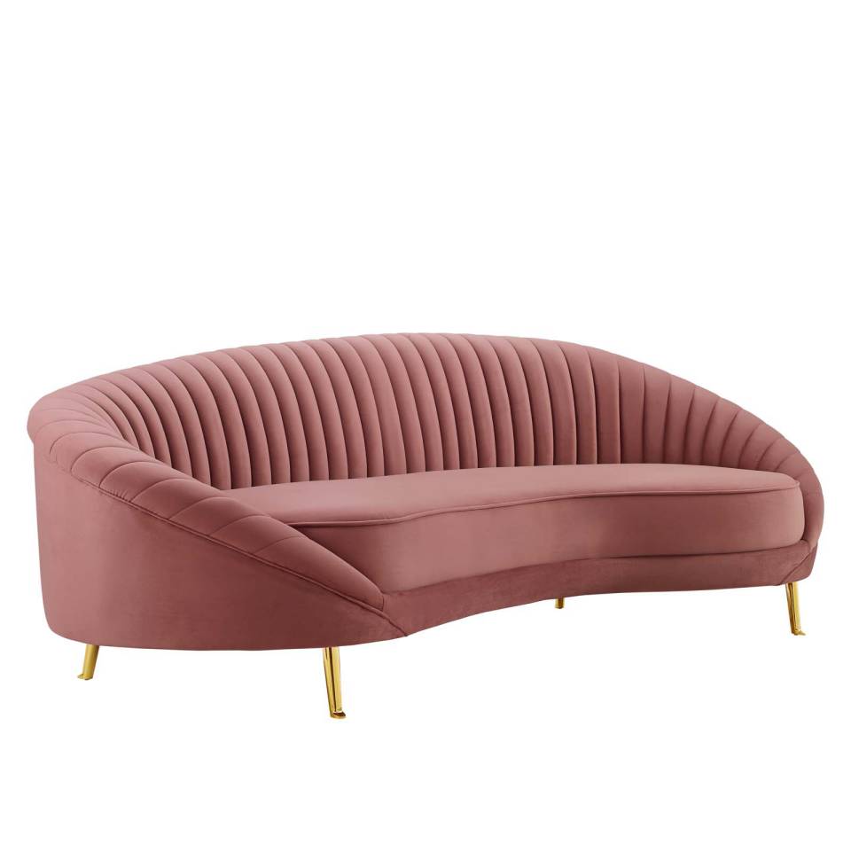 Modway Camber Channel Tufted Performance Velvet Sofa | Sofas | 