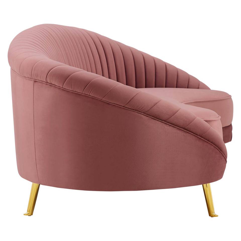 Modway Camber Channel Tufted Performance Velvet Sofa | Sofas | 