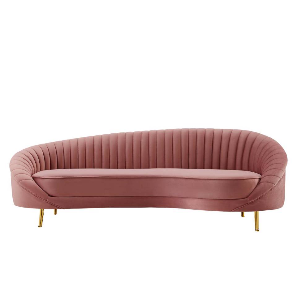 Modway Camber Channel Tufted Performance Velvet Sofa | Sofas | 