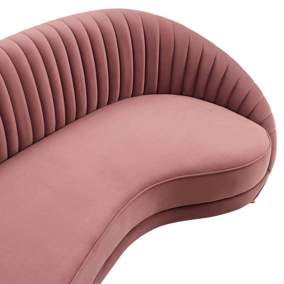Modway Camber Channel Tufted Performance Velvet Sofa | Sofas | 