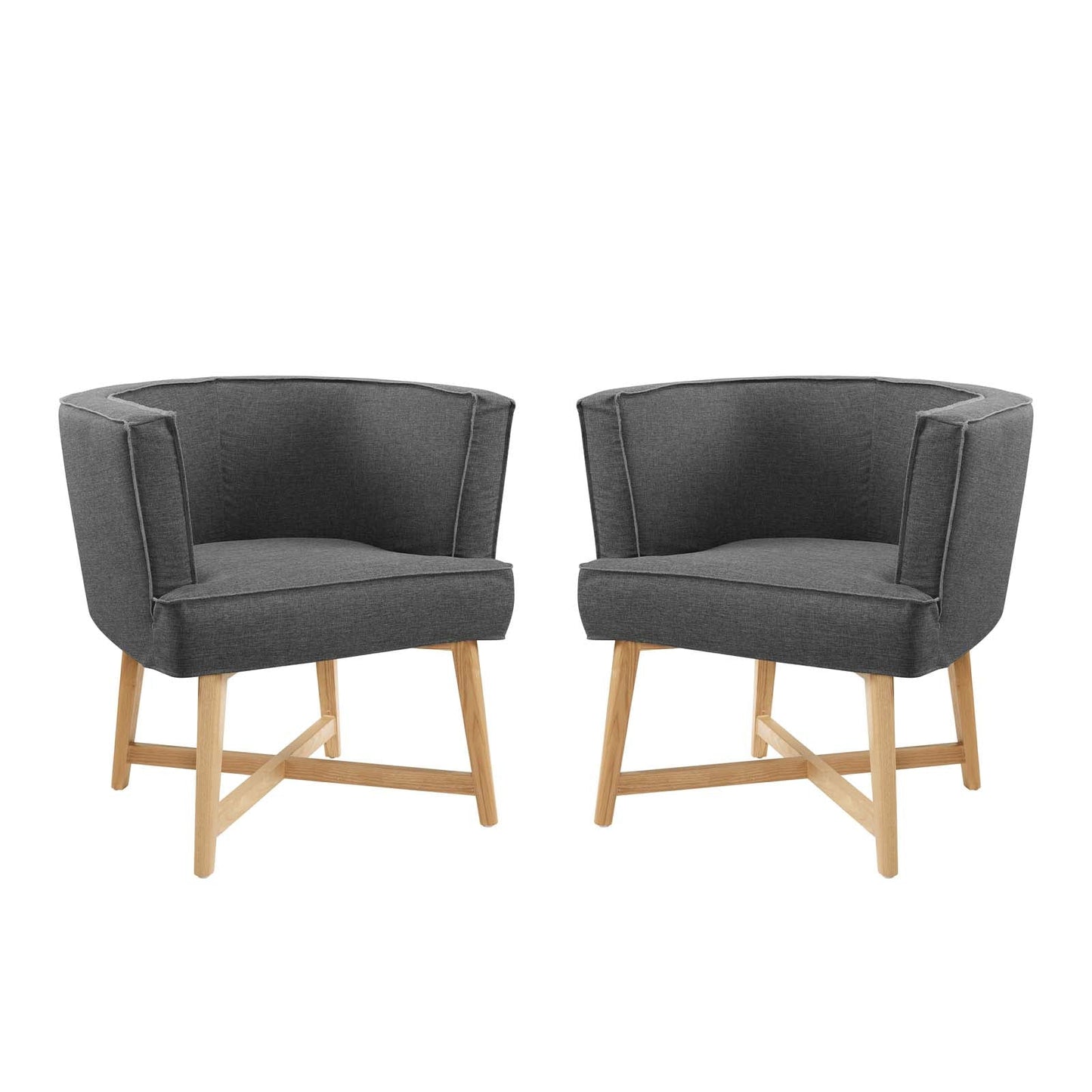 Anders Accent Chair Upholstered Fabric Set of 2 By Modway - EEI-4424 | Sofa Set - 2