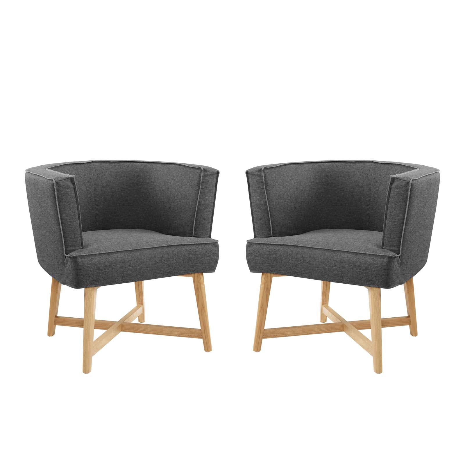 Anders Accent Chair Upholstered Fabric Set of 2 By Modway - EEI-4424 | Sofa Set - 2