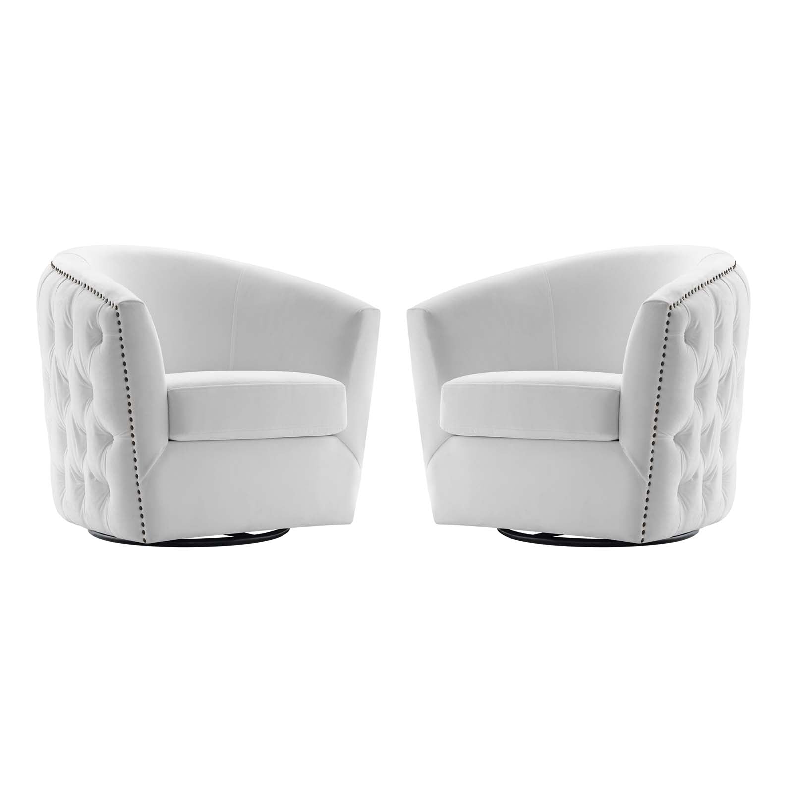 Rogue Armchair Performance Velvet Set of 2 By Modway - EEI-4425 | Armchairs | Modishstore - 7
