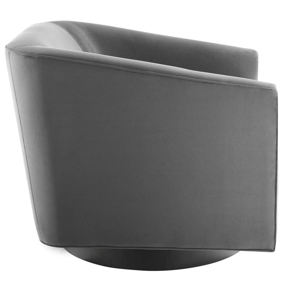 Modway Twist Swivel Chair Performance Velvet Set of 2 | Accent Chairs | Modishstore-4
